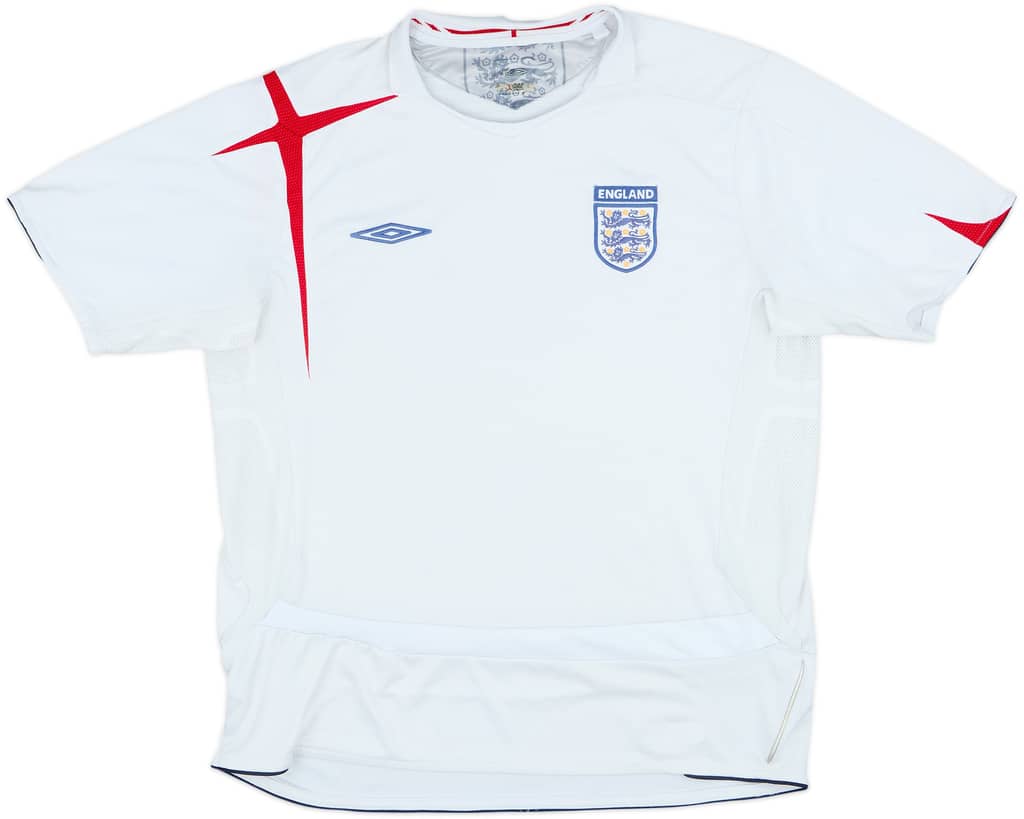 2005-07 England Home Shirt - 4/10 - (L)