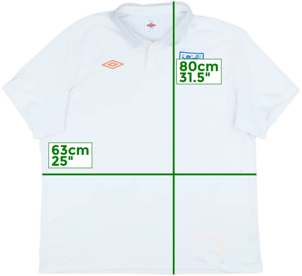 2009-10 England Home Shirt - 5/10 - (3XL)