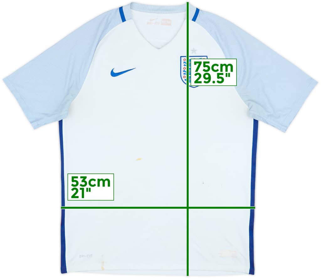 2016-17 England Home Shirt - 4/10 - (L)