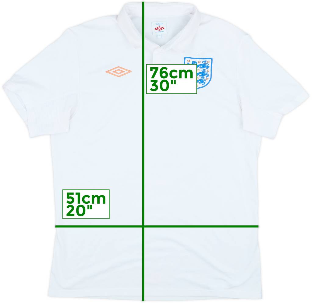 2009-10 England Home Shirt - 5/10 - (L)