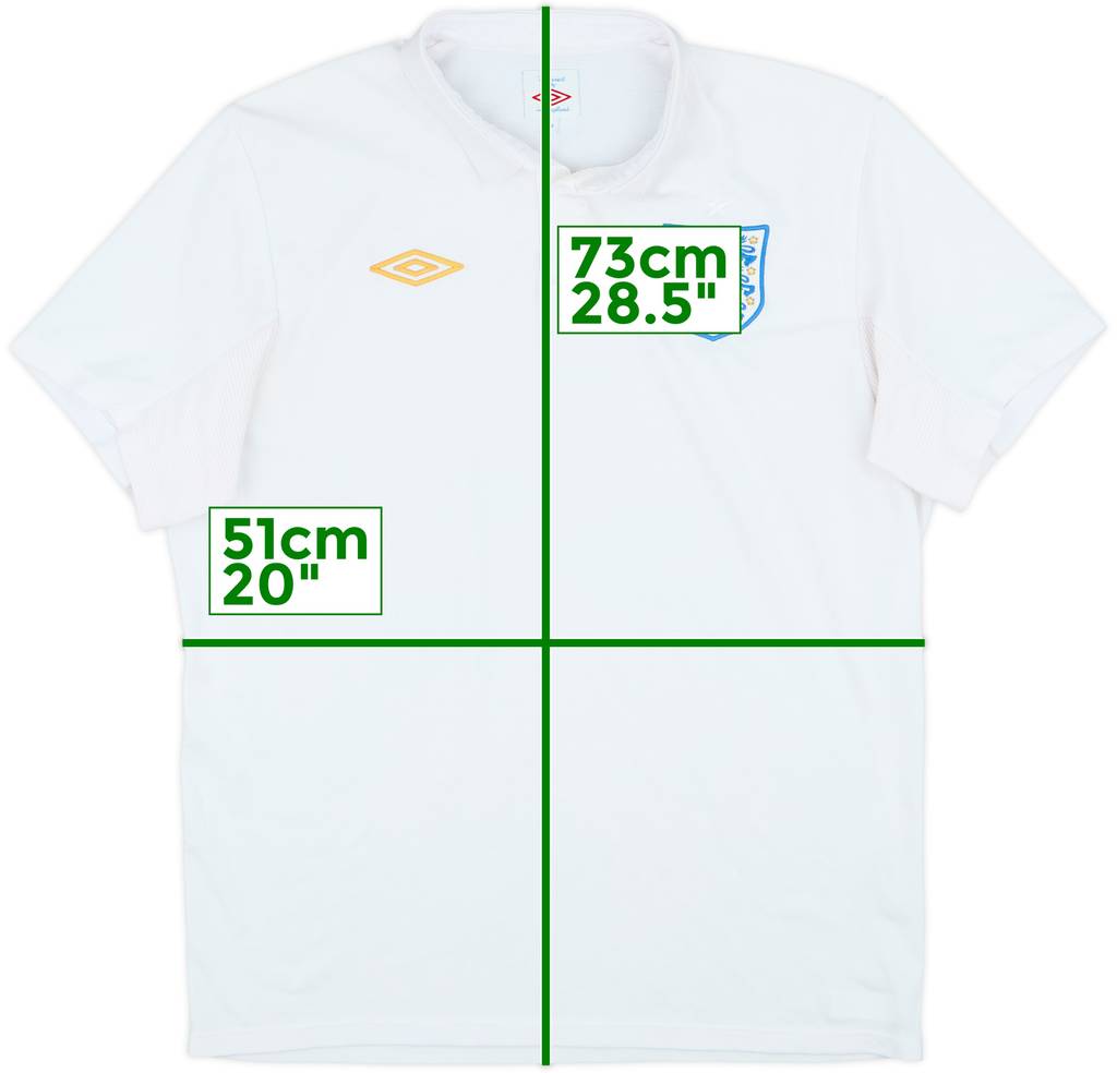 2009-10 England Home Shirt - 5/10 - (L)