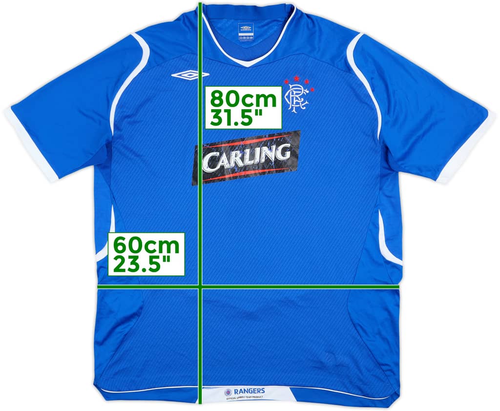 2008-09 Rangers Home Shirt - 4/10 - (XXL)