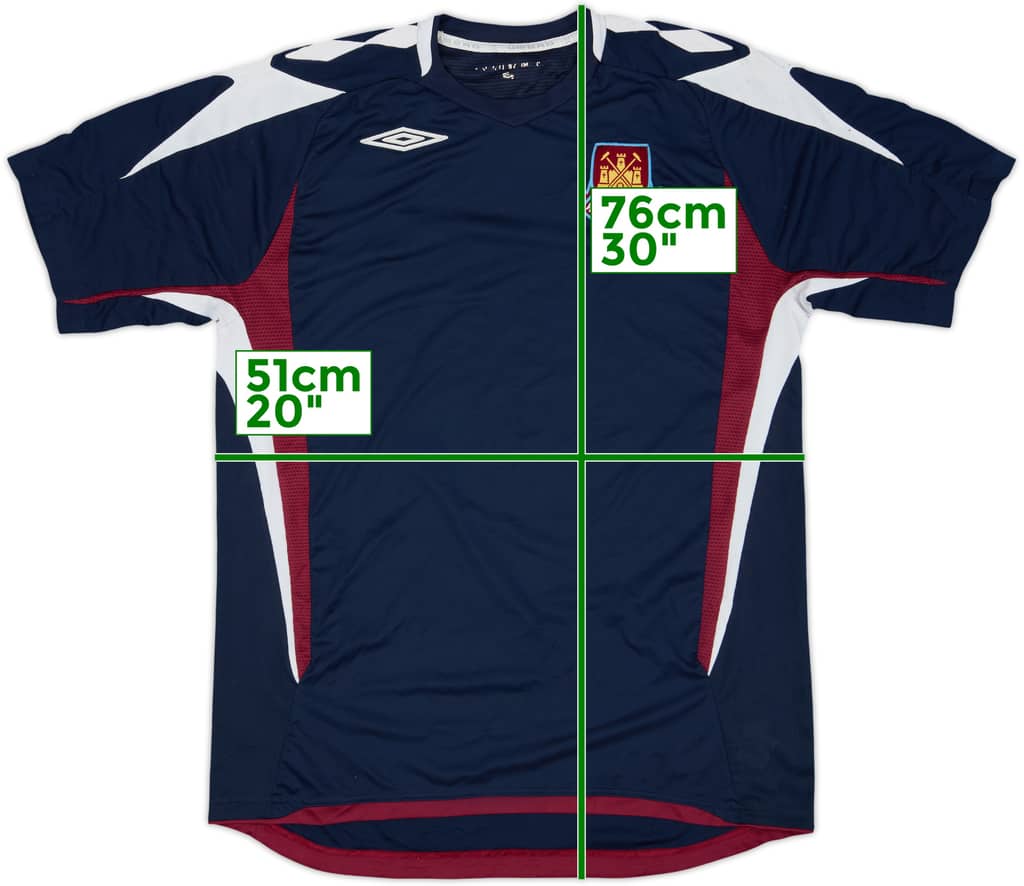 2008-09 West Ham Umbro Camiseta de entrenamiento - 8/10 - (L)