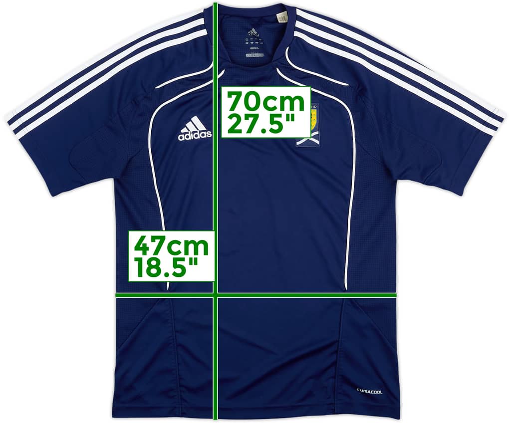 2010-11 Scotland adidas Training Shirt - 8/10 - (M)