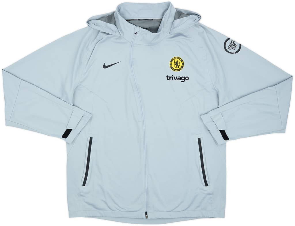 2021-22 Chelsea Nike Hooded Track Jacket - 8/10 - (L)