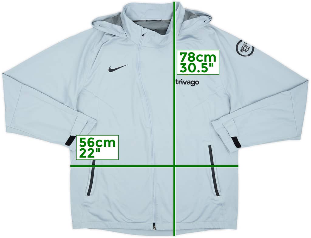 2021-22 Chelsea Nike Hooded Track Jacket - 8/10 - (L)
