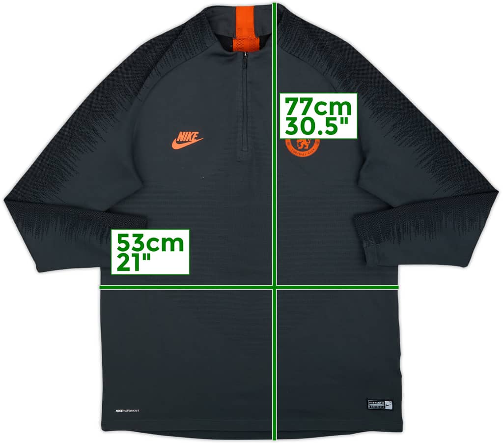 2019-20 Chelsea Nike Vaporknit 1/4 Zip Drill Top - 8/10 - (L)