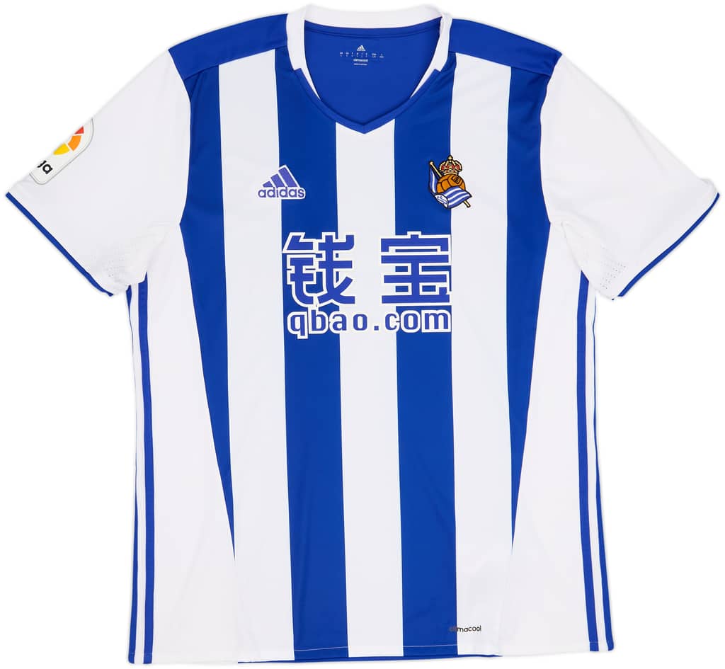 2016-17 Real Sociedad Home Shirt - 9/10 - (L)