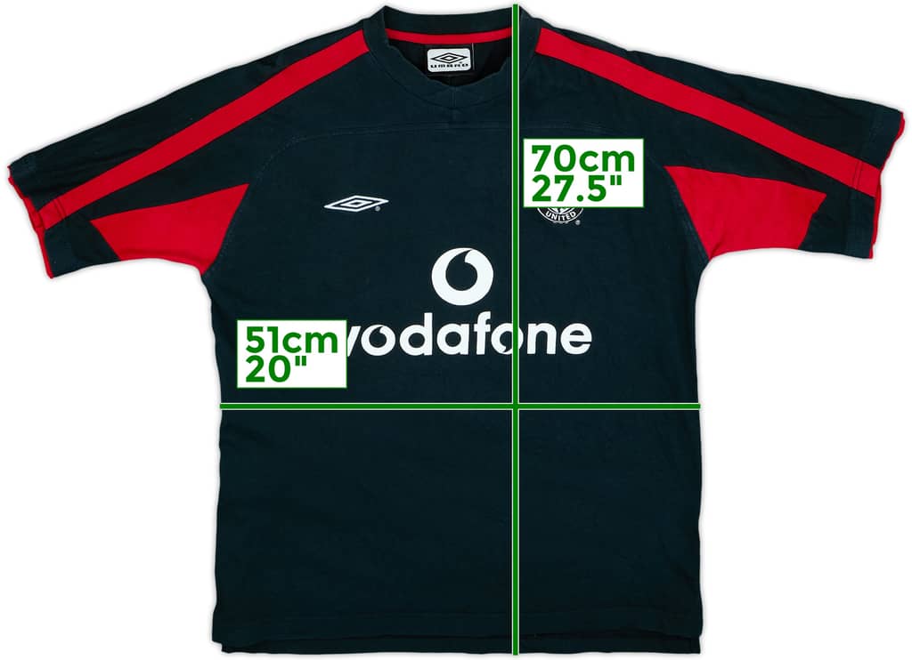 2000-01 Manchester United Umbro Cotton Tee - 8/10 - (L)