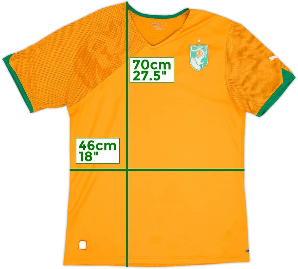2010-11 Ivory Coast Home Shirt - 8/10 - (M)