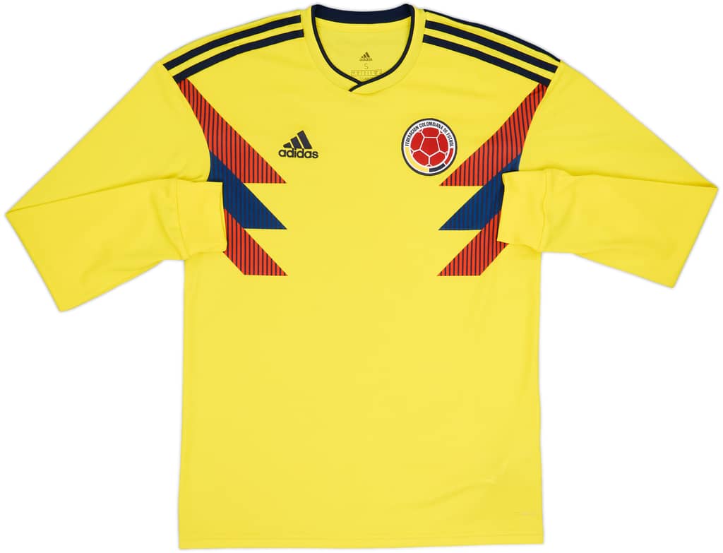 2018-19 Colombia Home L/S Shirt - 9/10 - (S)