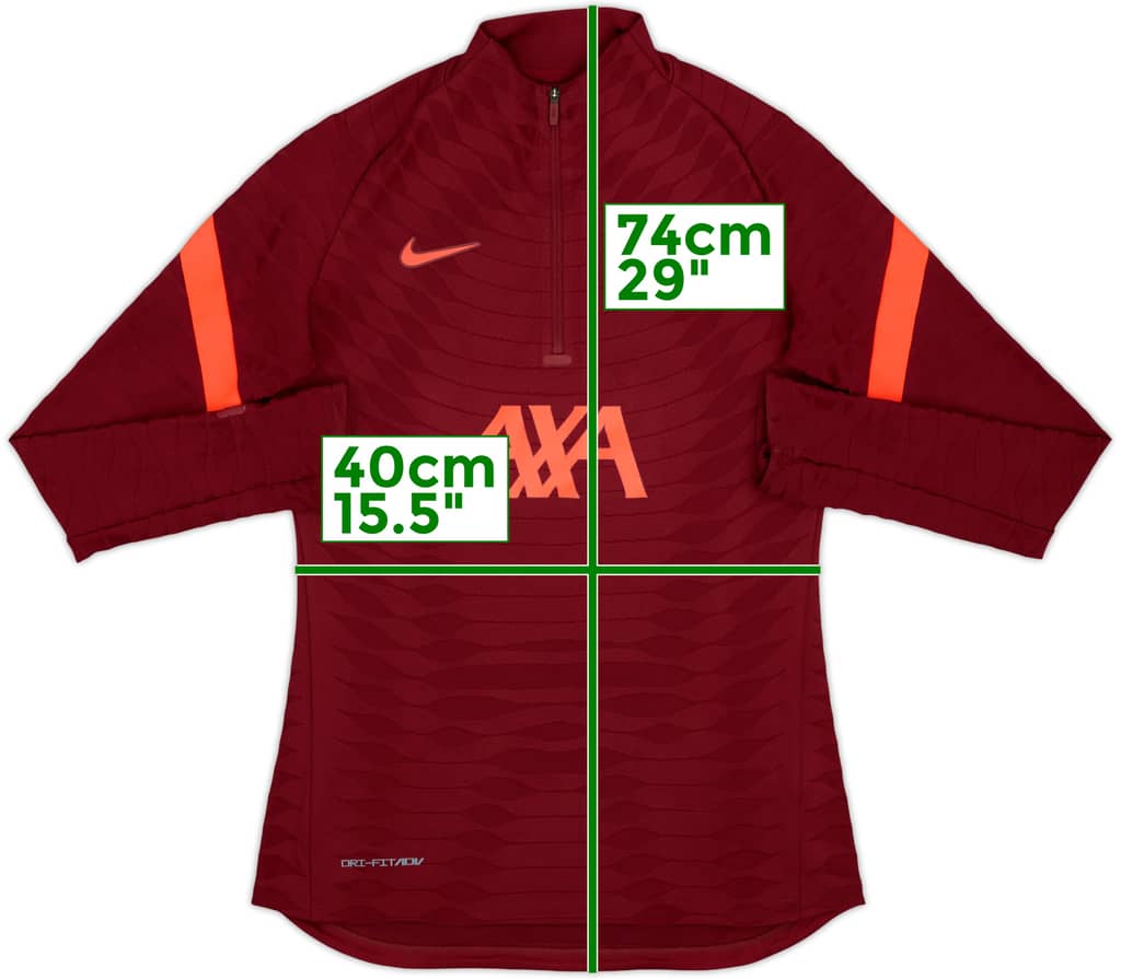 2021-22 Liverpool Nike Dri-Fit ADV 1/4 Zip Drill Top - 7/10 - (S)