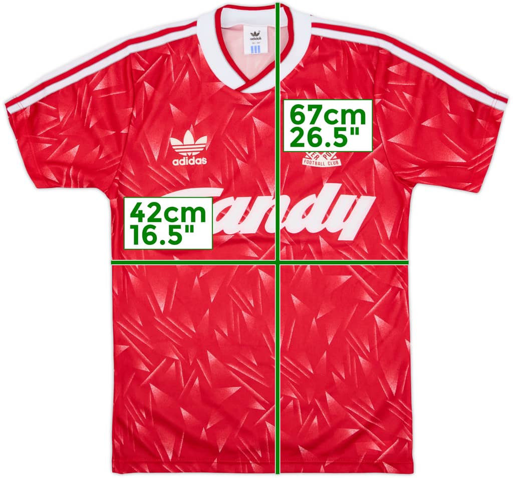 1989-91 Liverpool Home Shirt - 9/10 - (L.Boys)