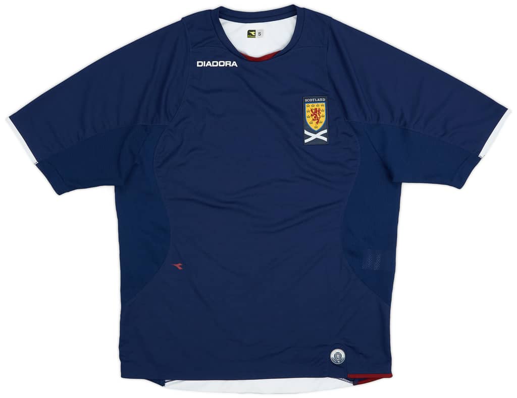 2007-08 Scotland Diadora Training Shirt - 9/10 - (S)