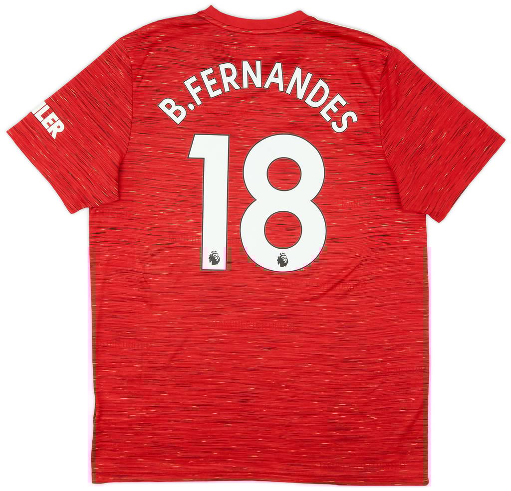 2020-21 Manchester United Home Shirt B.Fernandes #18 - 6/10 - (XL)