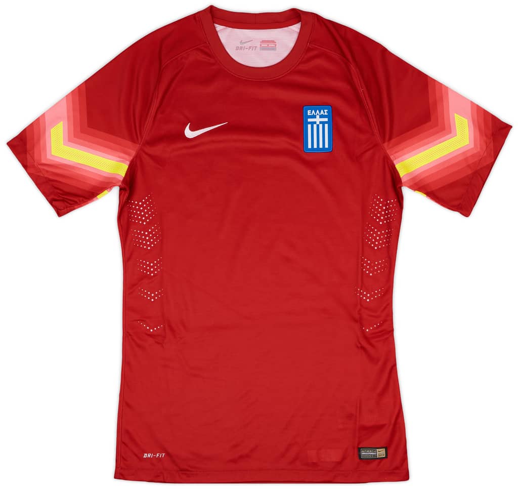 2014-15 Greece Authentic GK S/S Shirt - 9/10 - (M)
