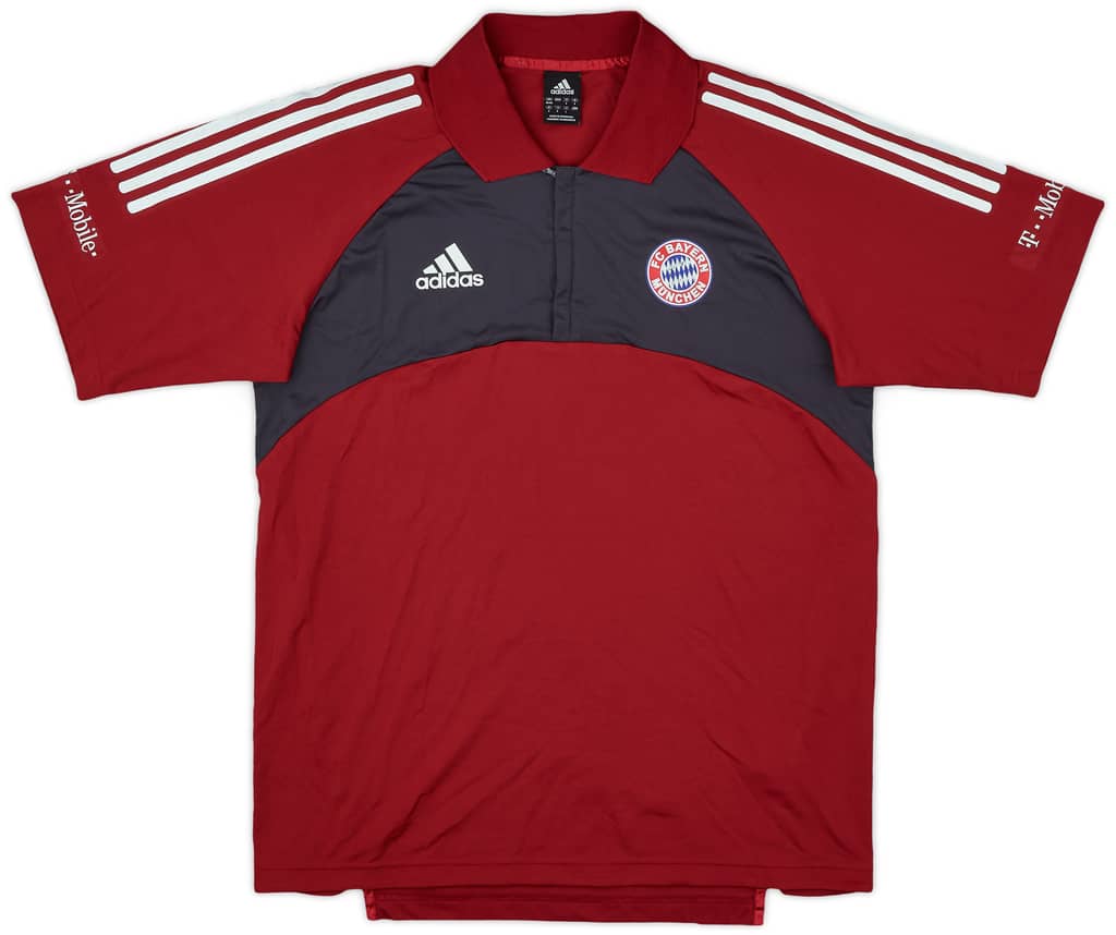 2002-03 Bayern Munich adidas 1/4 Zip Polo Shirt - 6/10 - (M)