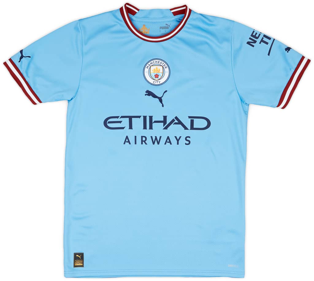 2022-23 Manchester City Home Shirt Champions #23 (S)