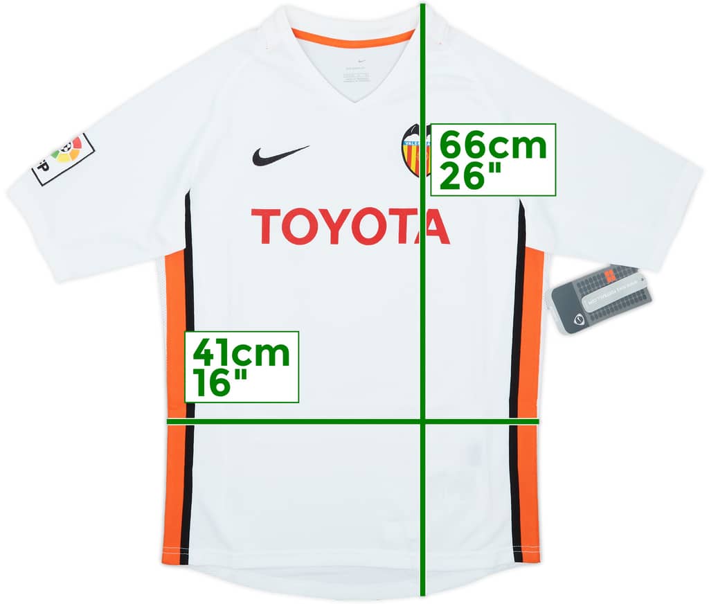 2006-07 Valencia Home Shirt (L.Boys)