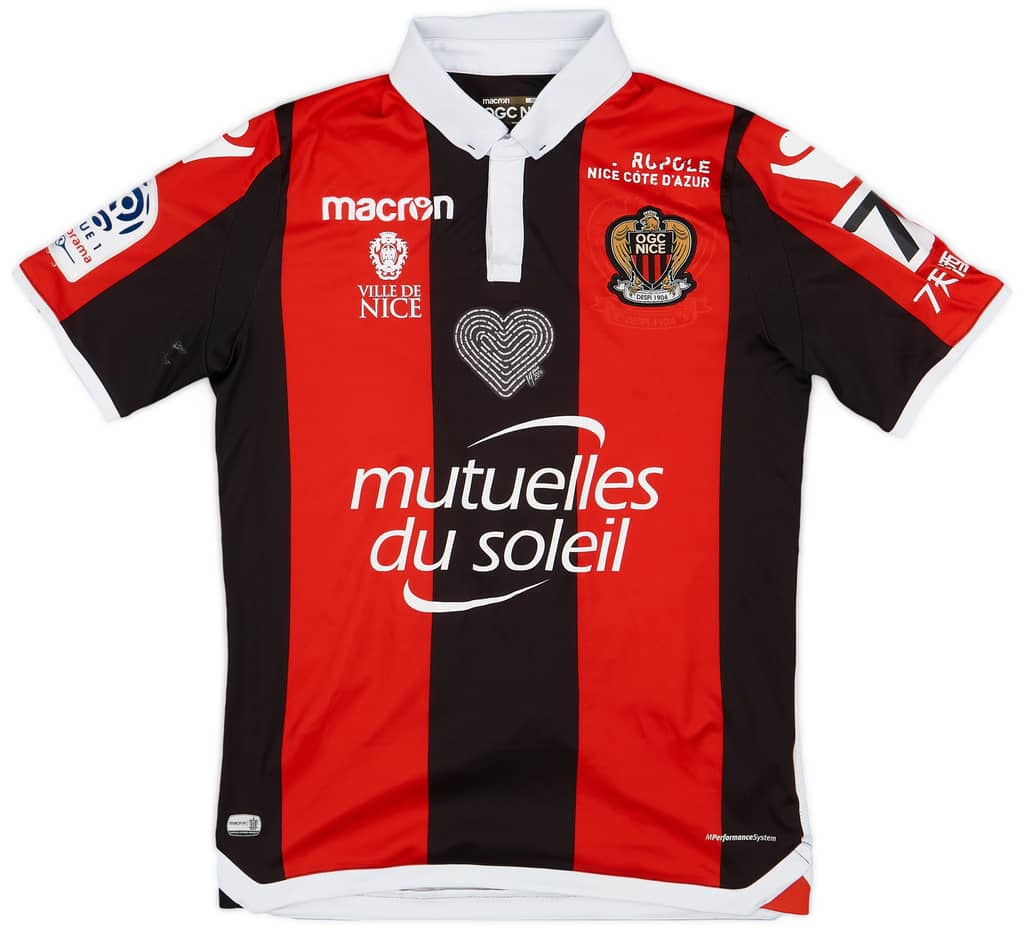 2017-18 Nice Home Shirt Balotelli #9 - 6/10 - (S)