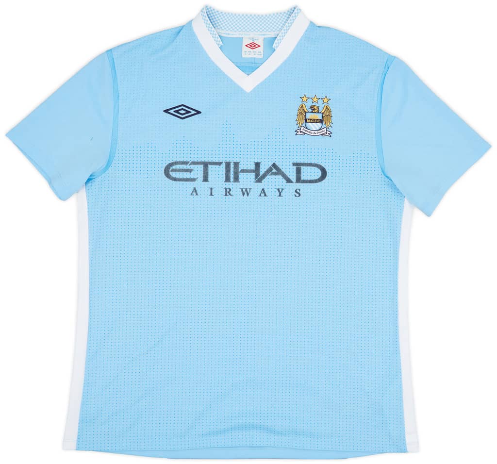2011-12 Manchester City Home Shirt Kompany #4 - 6/10 - (XL)