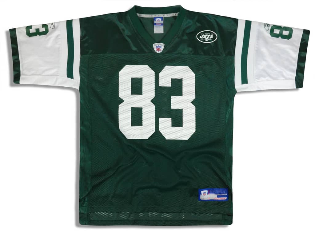 2002-04 New York Jets Moss #83 Reebok On Field Jersey (Home) M