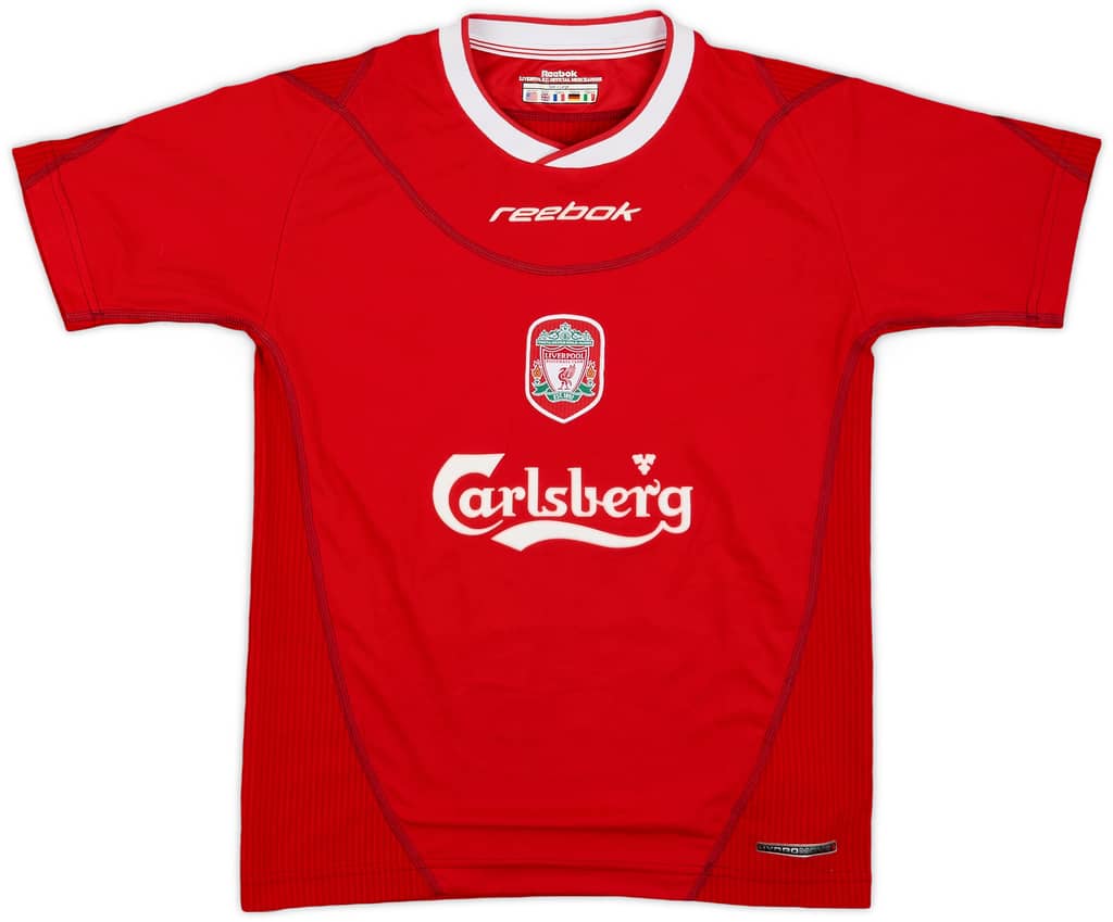 2002-04 Liverpool Home Shirt - 9/10 - (M.Boys)