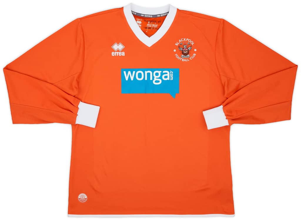 2013-15 Blackpool Home L/S Shirt - 8/10 - (L)