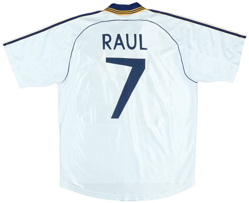 1998-00 Real Madrid Home Shirt Raul #7 - 6/10 - (L)