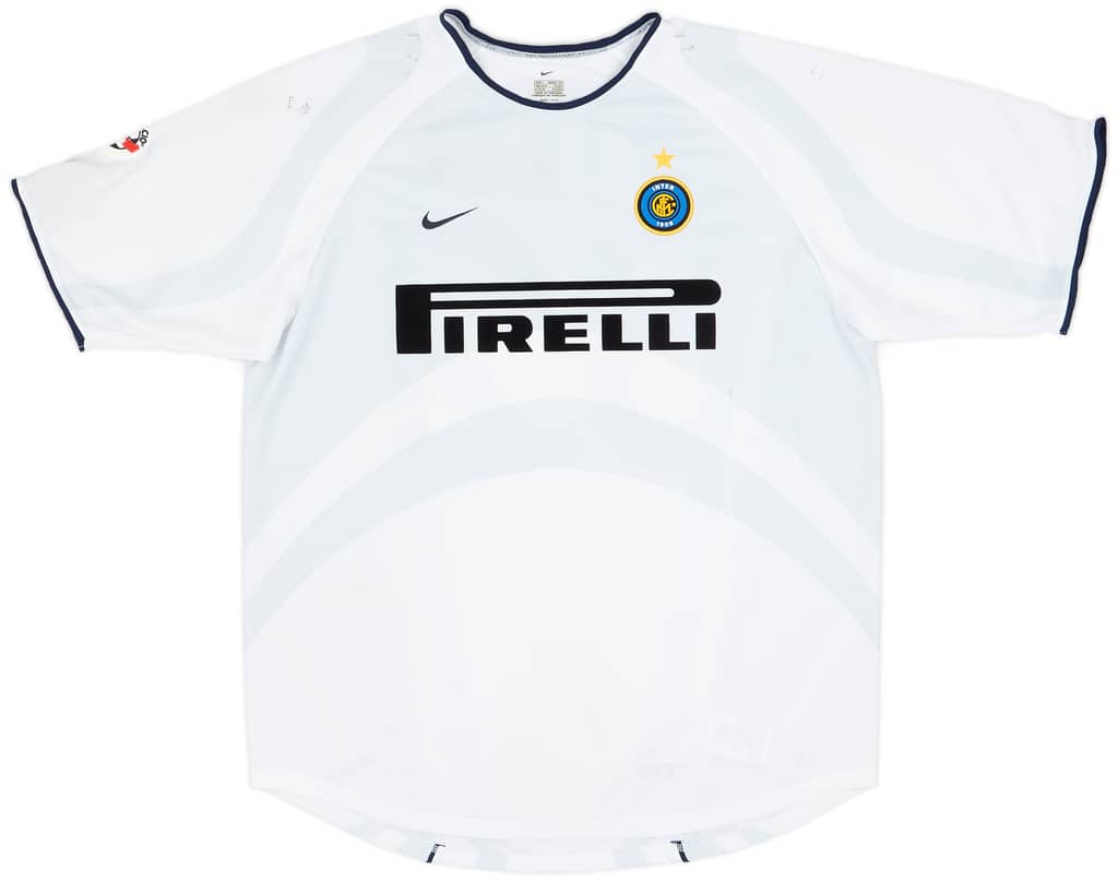 2001-02 Inter Milan Match Worn Away Shirt Vieri #32