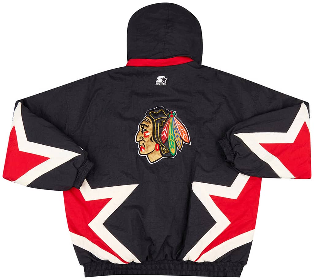 1990s Chicago Blackhawks Starter Rain Coat XL