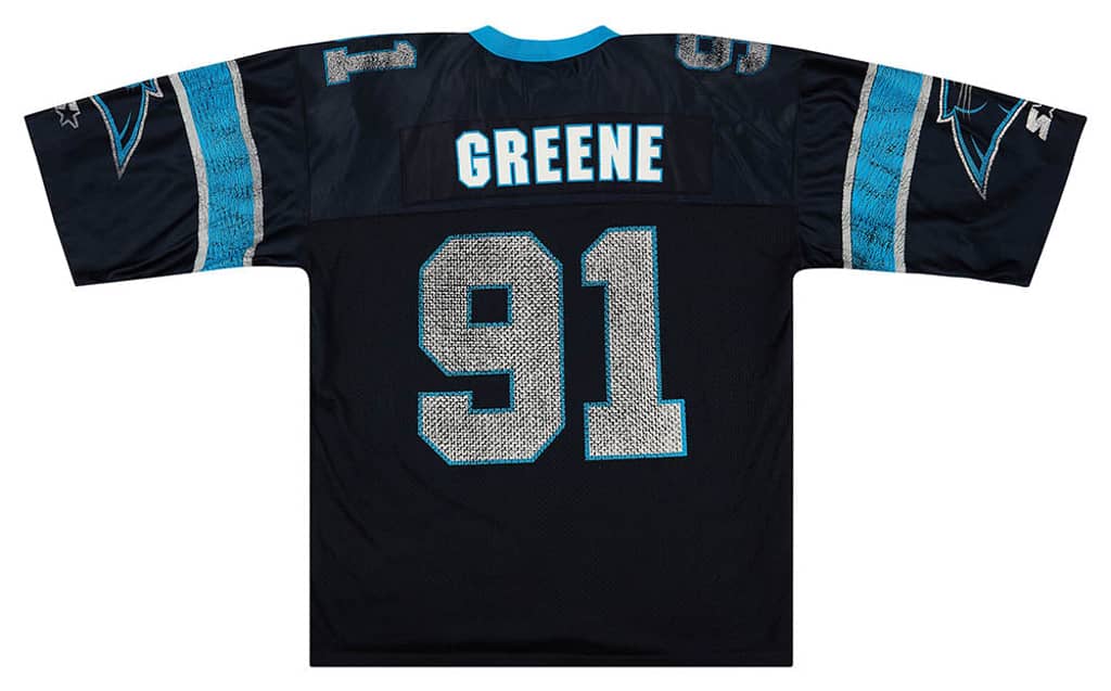 1996 Carolina Panthers Greene #91 Starter Jersey (Home) L