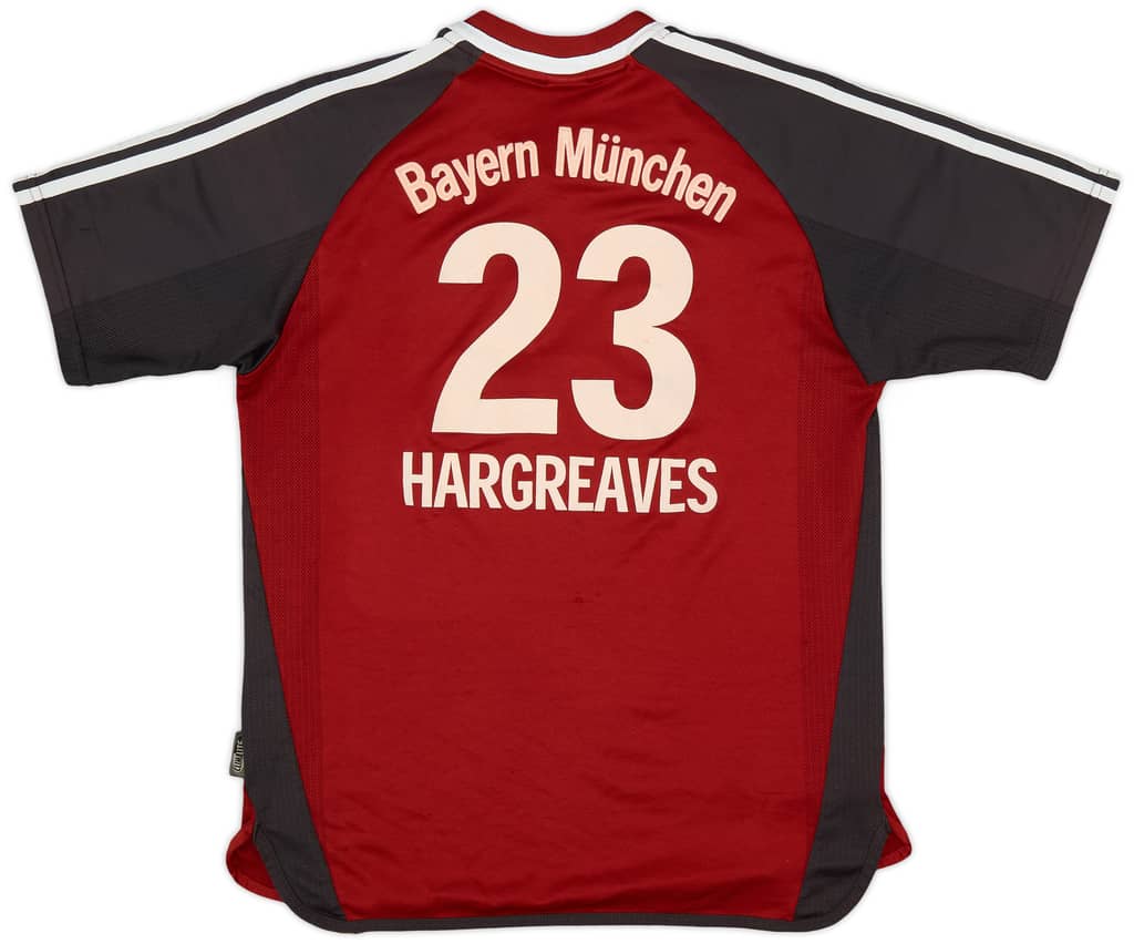 2001-02 Bayern Munich Home Shirt Hargreaves #23 - 7/10 - (XL.Boys)