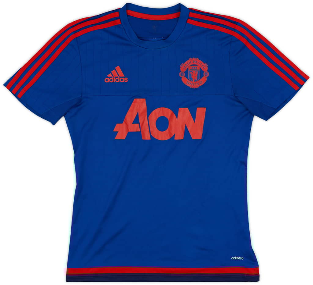 2015-16 Manchester United adizero Training Shirt - 8/10 - (S)