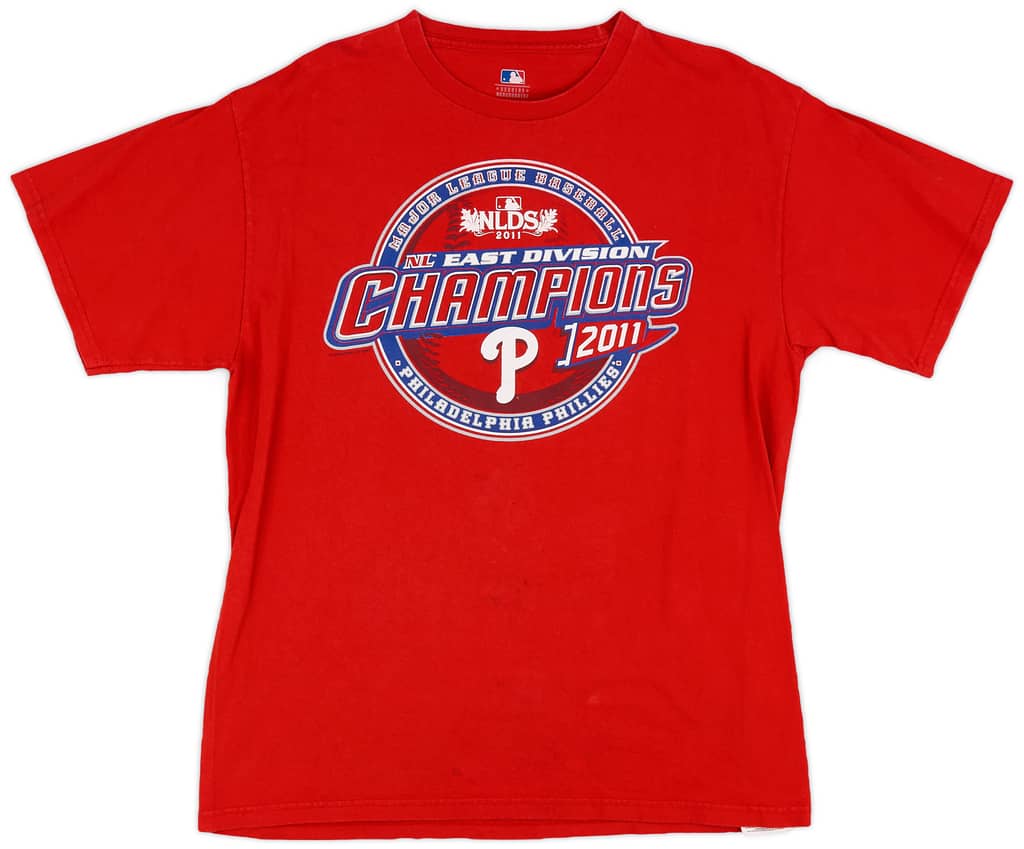 2011 Philadelphia Phillies NL East Division Champions MLB Tee - 6/10 - (L)