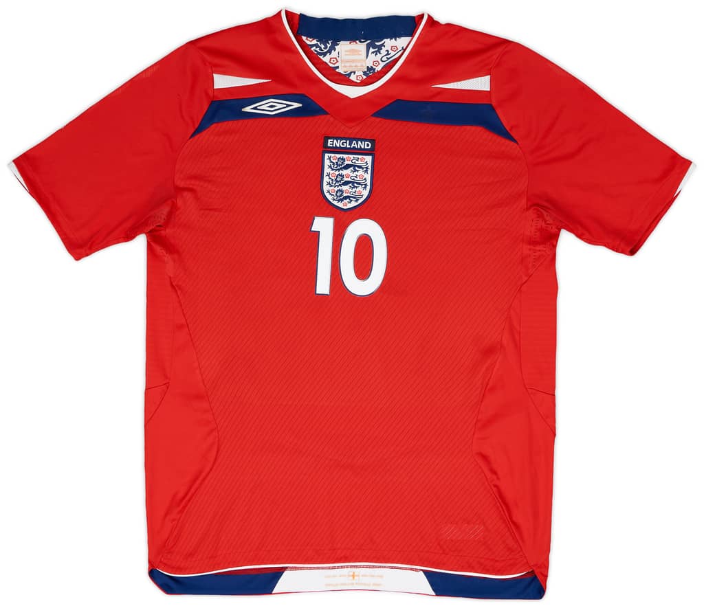 2008-10 England Away Shirt Rooney #10 - 7/10 - (M)