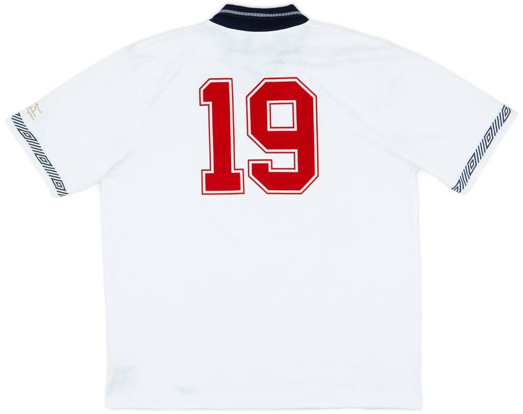 2010s '1990 England Re-Issue' Home Shirt #19 - 8/10 - (XXL)