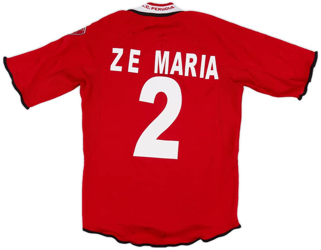 2001-02 Perugia Home Shirt Ze Maria #2 - 8/10 - (S)