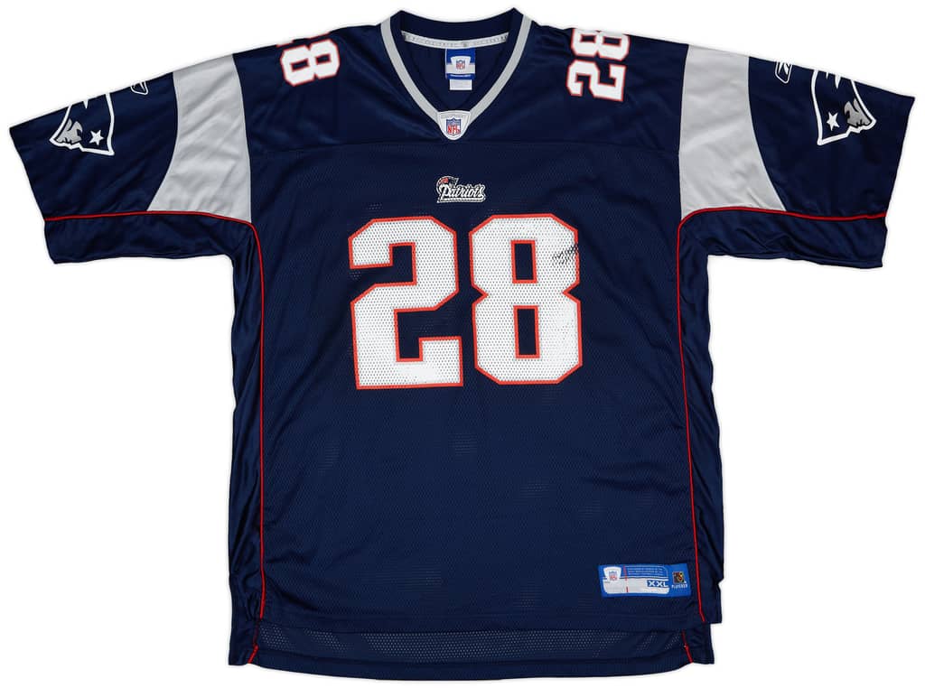 2005-06 New England Patriots Dillon #28 Reebok On Field Home Jersey - 7/10 - (XXL)
