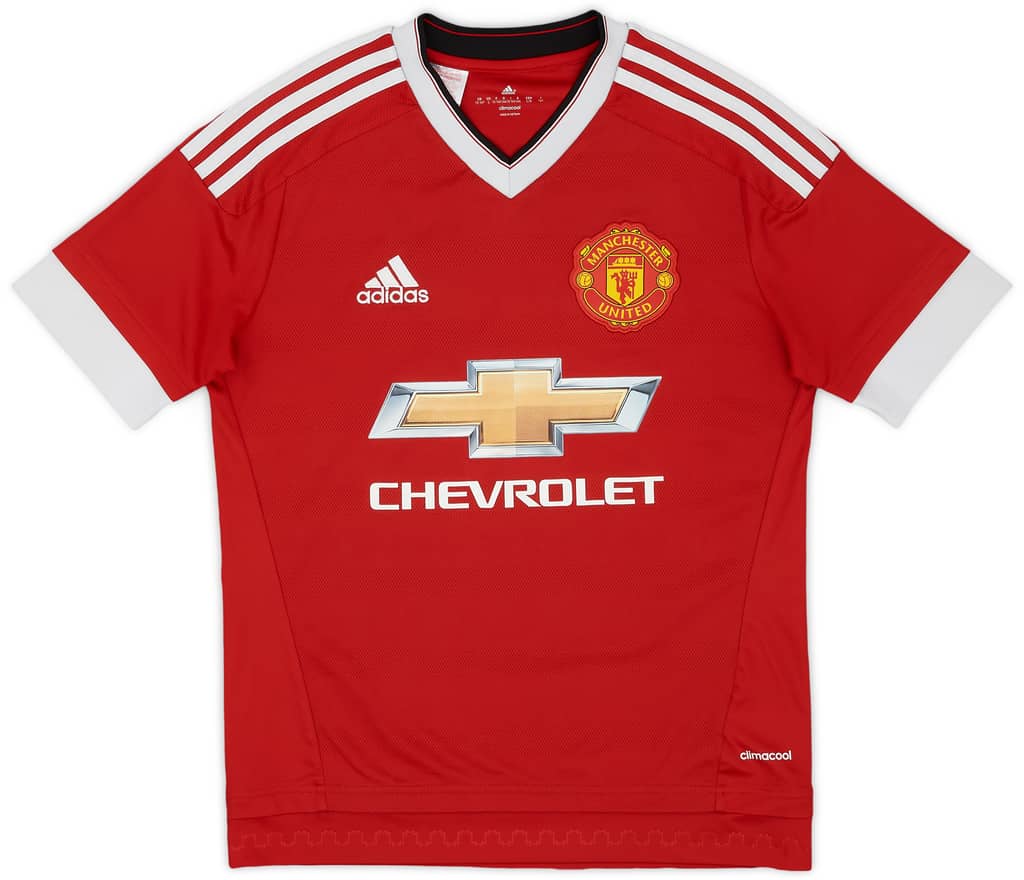 2015-16 Manchester United Home Shirt - 8/10 - (L.Boys)