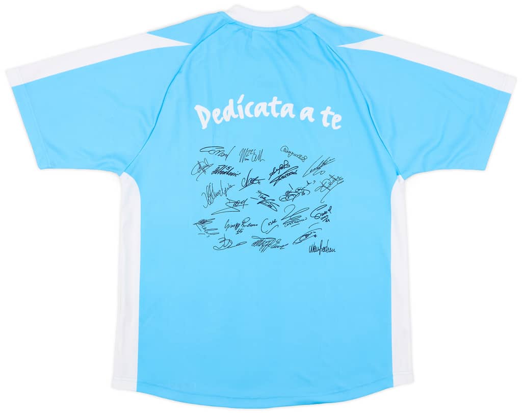 2003-04 Lazio 'Signed' Basic Home Shirt - 8/10 - (L)