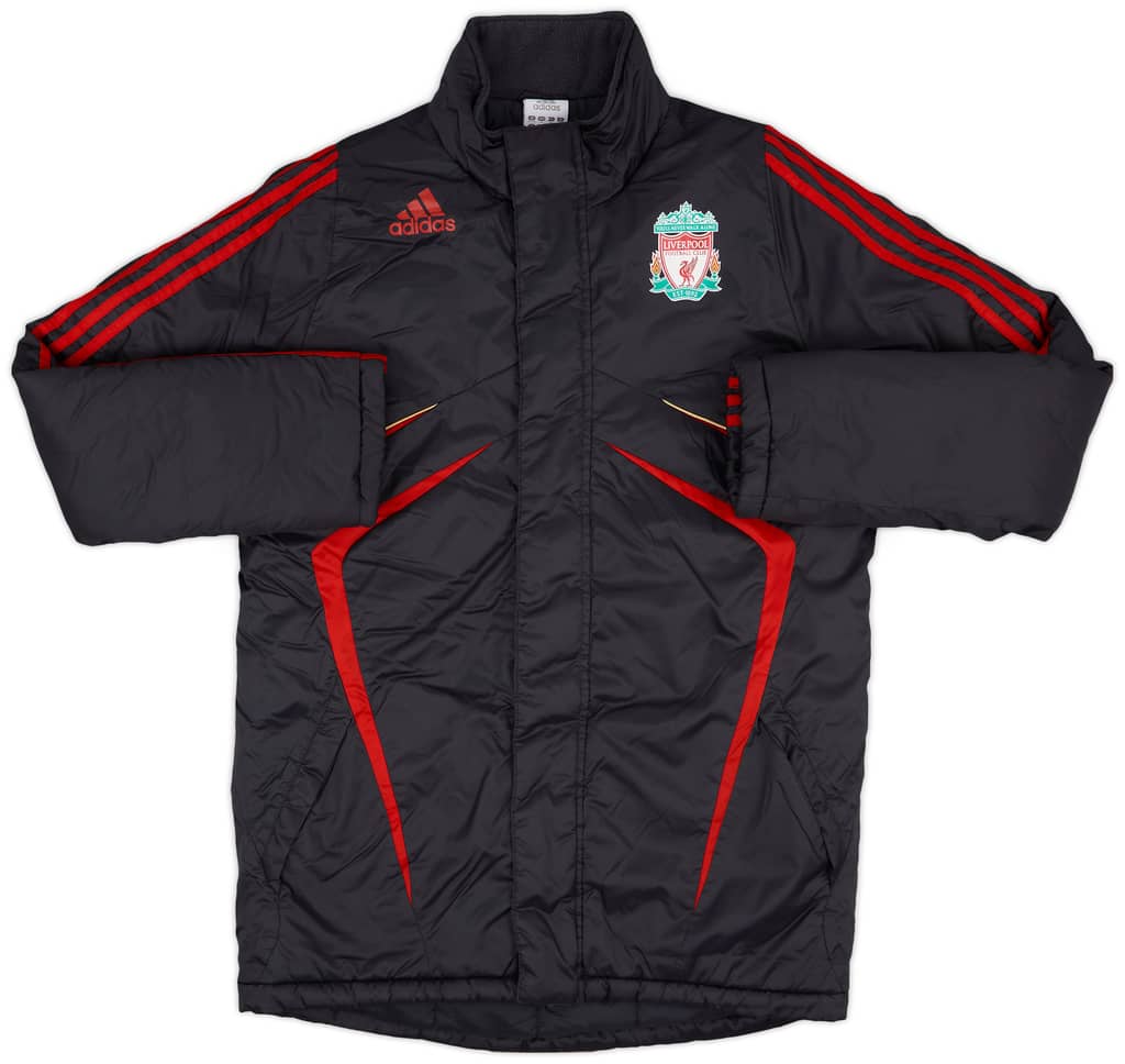 2009-10 Liverpool adidas Padded Bench Coat - 7/10 - (S)