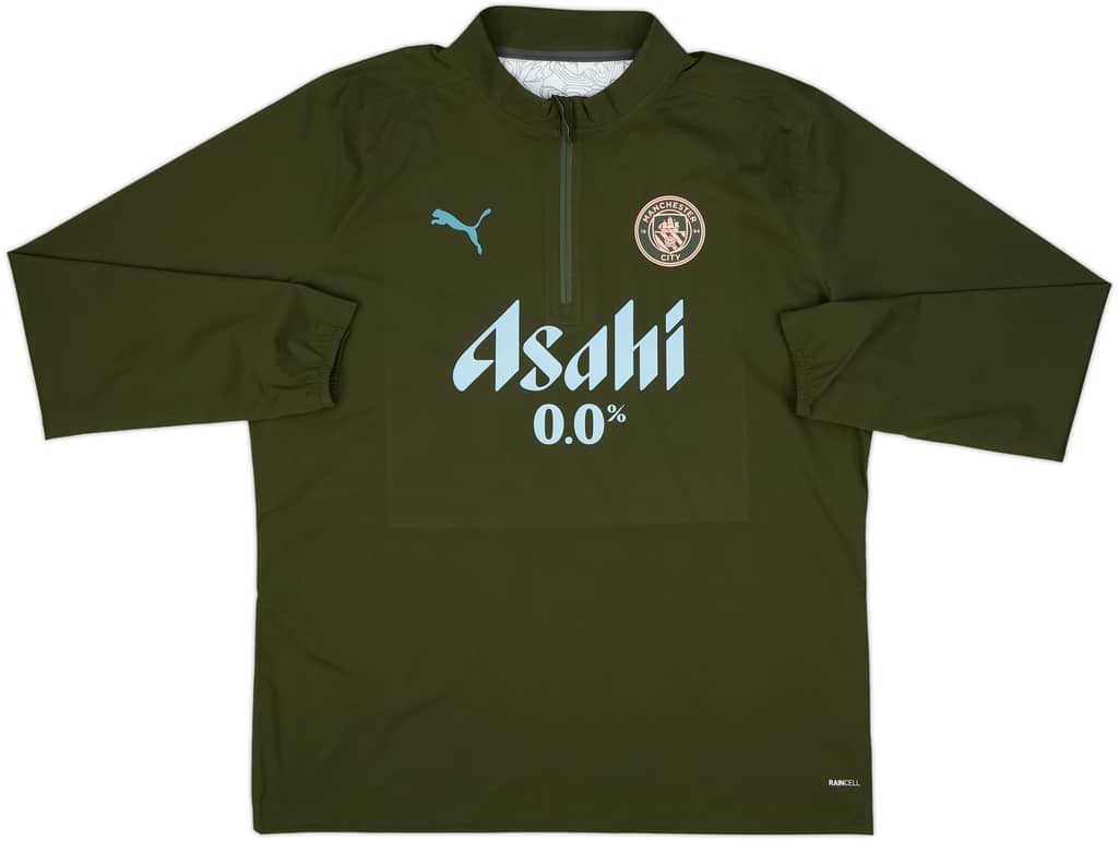 2024-25 Manchester City Player Issue 1/4 Zip Rain Top - As New