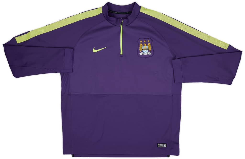2014-15 Manchester City Nike 1/4 Zip Training Top - 8/10 - (XL)