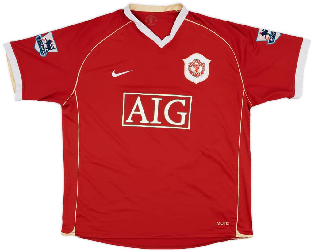 2006-07 Manchester United Home Shirt Solskjaer #20 - 5/10 - (XL)