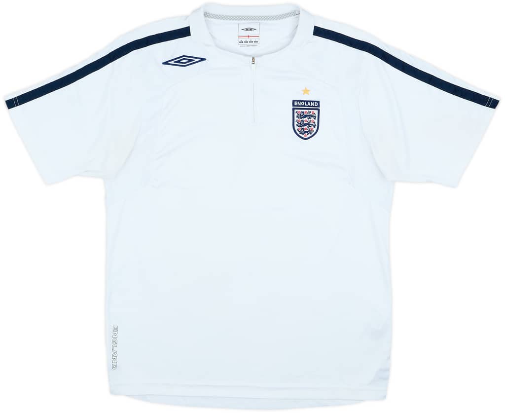2007-08 England 1/4 Zip Umbro Training Shirt - 8/10 - (M)