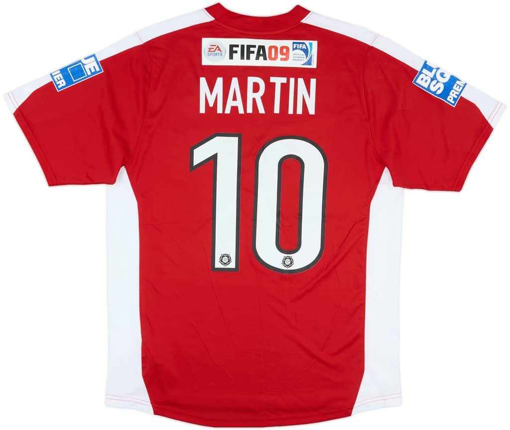 2008-09 Ebbsfleet Match Issue Home Shirt Martin #10