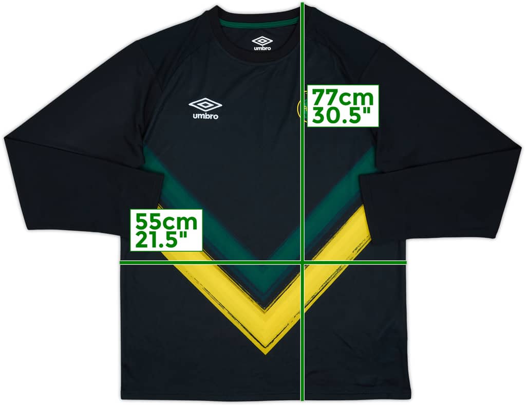 2021-22 Jamaica Umbro Training L/S Shirt - 8/10 - (L)