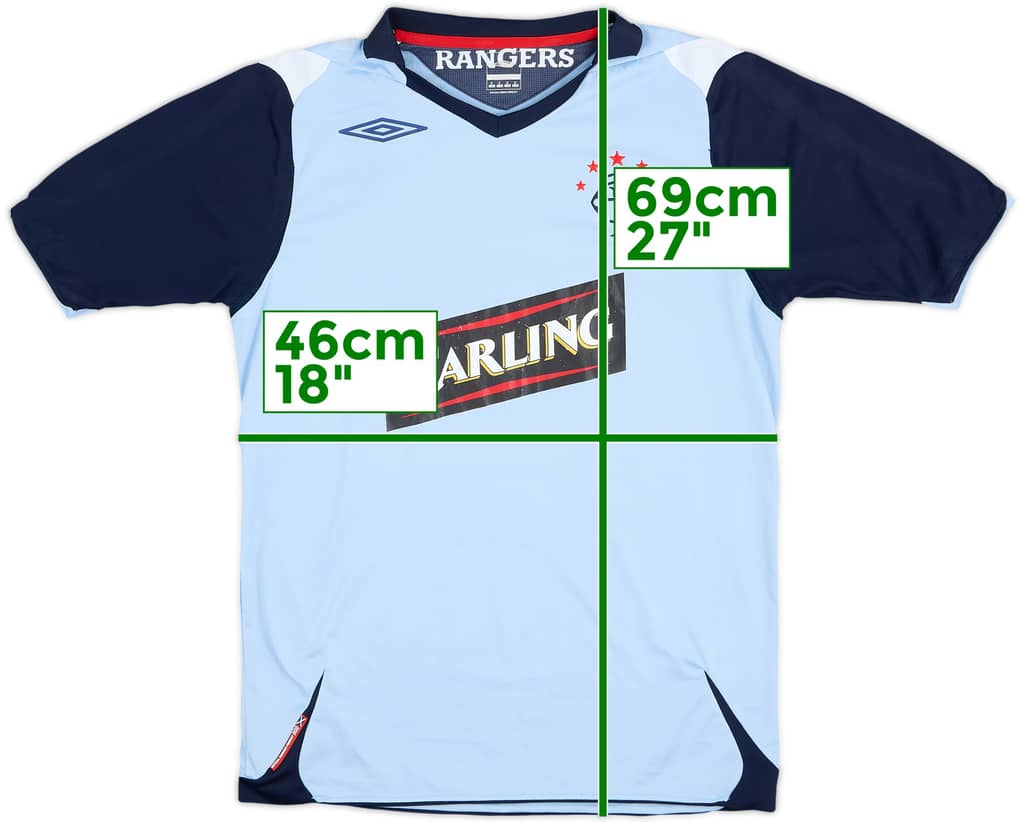 2006-07 Rangers Camiseta de Tercera - 5/10 - (S)