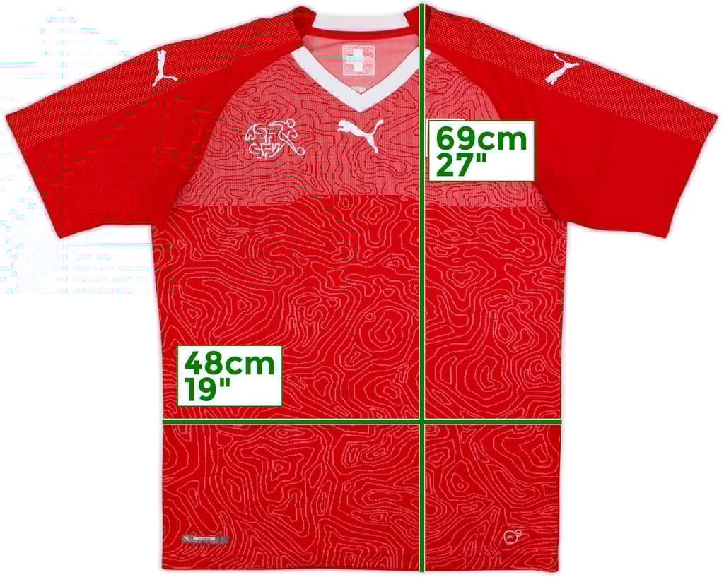 2018-20 Switzerland Home Shirt - 8/10 - (M)
